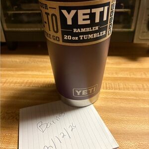 Yeti Rambler 20 oz Tumbler - Nordic Purple